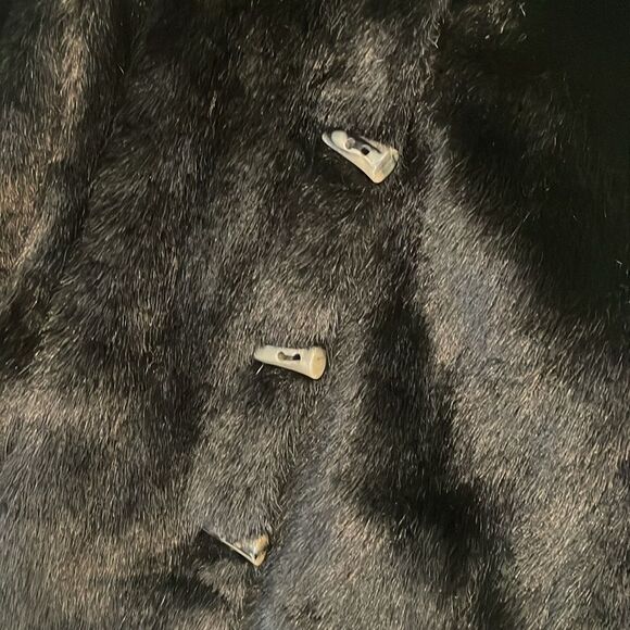 Mackintosh reversible black Faux Fur coat size S - Picture 2 of 11